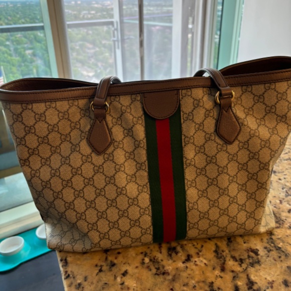 GUCCI - OPHIDIA GG MEDIUM TOTE - Picture 3 of 9